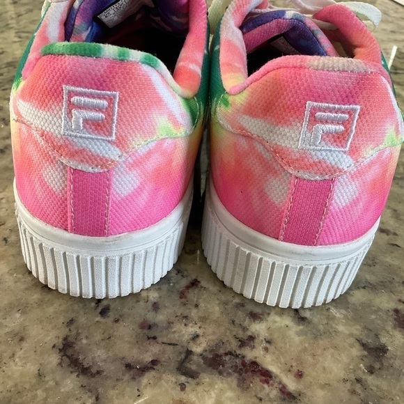 Fila Sandblast Low Tie Dye Womens Flatform Trainers size 8.5 - Picture 10 of 11